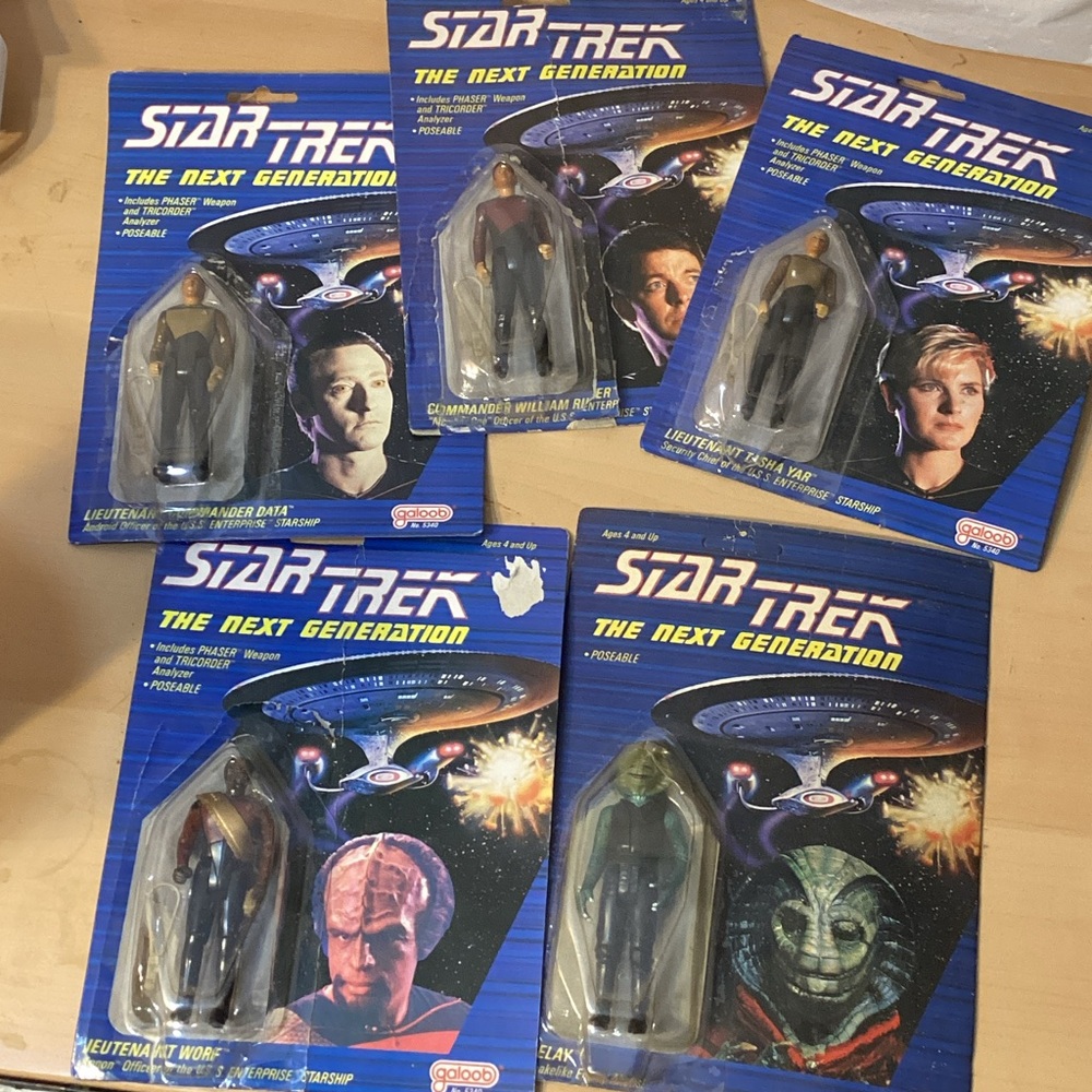 5 Star Trek 1988 Toys